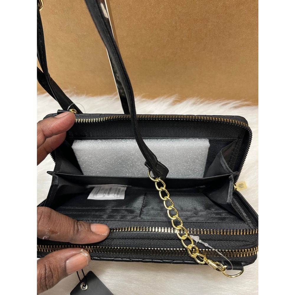 NWT Vera New York Leana Quilted Double Zip Crossbody/wallet MSRP $58 - Picture 4 of 9
